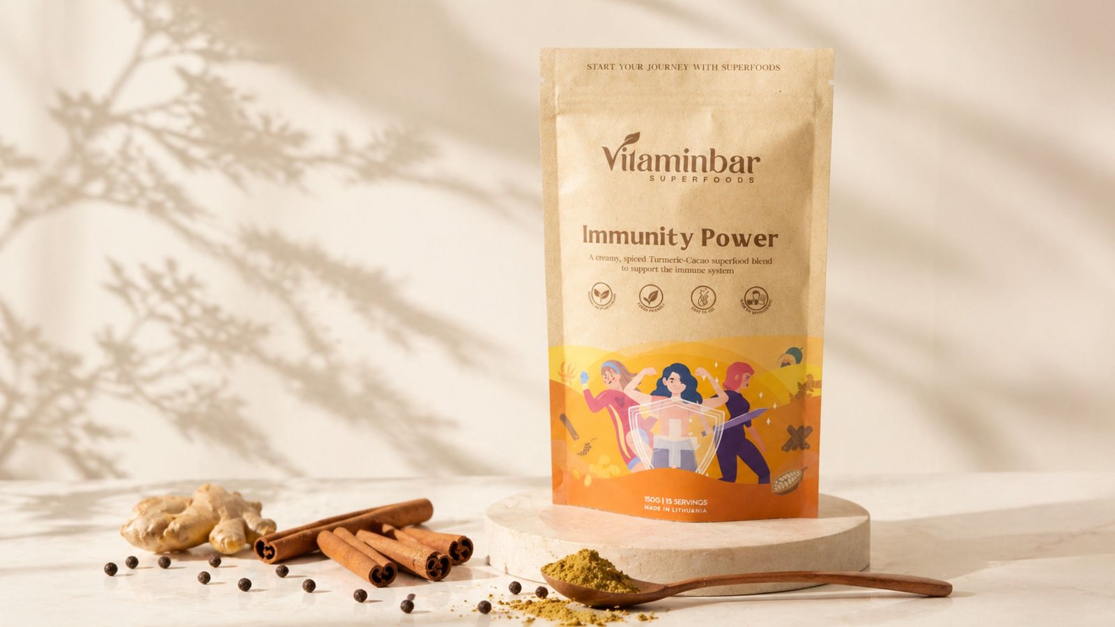 Immunity Power supermaisto mišinys — išpardavimas